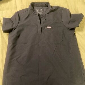 Figs Black Maternity Scrub tops